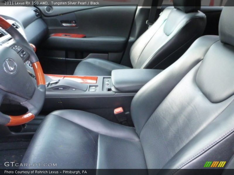 Tungsten Silver Pearl / Black 2011 Lexus RX 350 AWD