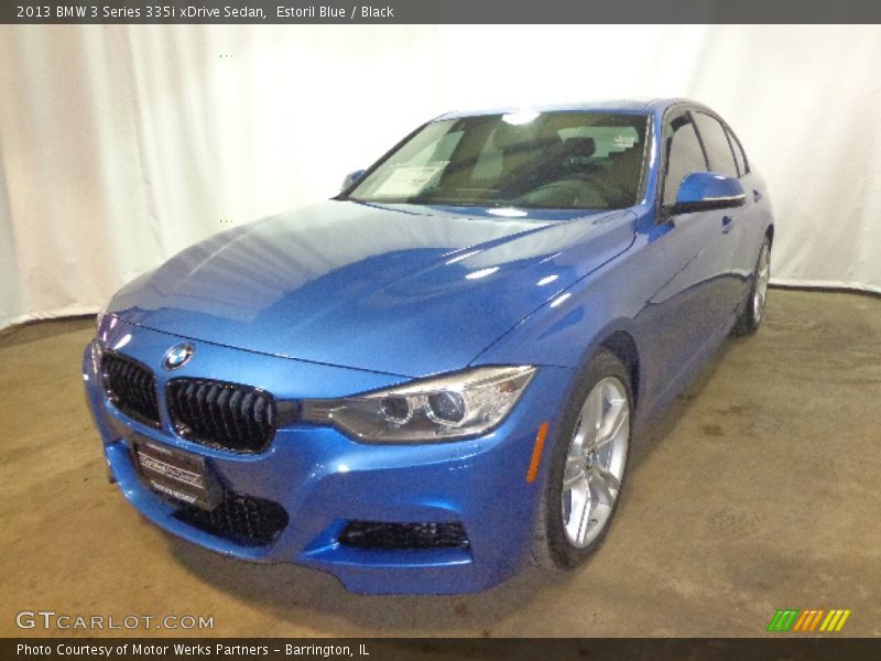 Estoril Blue / Black 2013 BMW 3 Series 335i xDrive Sedan