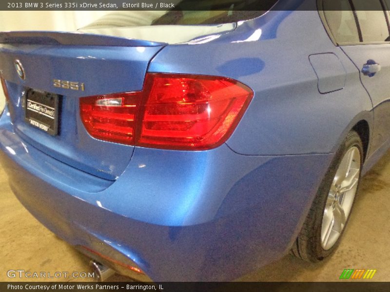 Estoril Blue / Black 2013 BMW 3 Series 335i xDrive Sedan