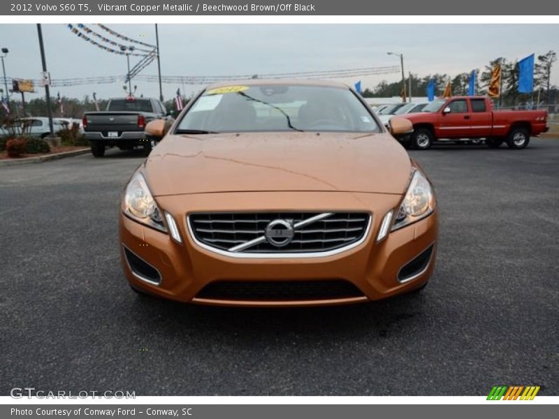 Vibrant Copper Metallic / Beechwood Brown/Off Black 2012 Volvo S60 T5