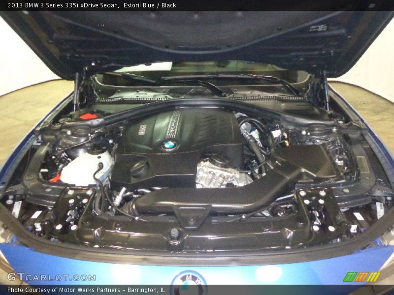 Estoril Blue / Black 2013 BMW 3 Series 335i xDrive Sedan