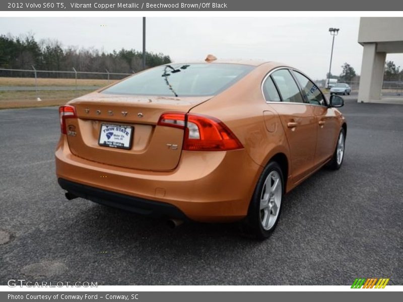 Vibrant Copper Metallic / Beechwood Brown/Off Black 2012 Volvo S60 T5