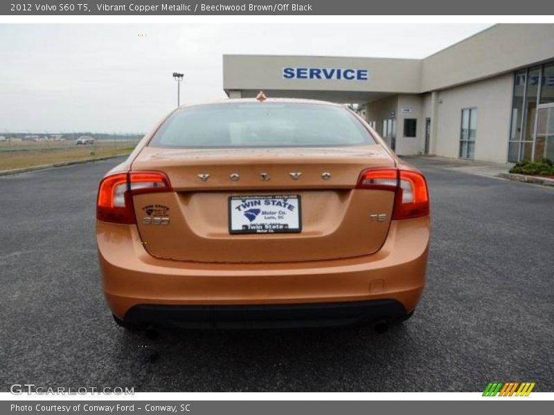 Vibrant Copper Metallic / Beechwood Brown/Off Black 2012 Volvo S60 T5