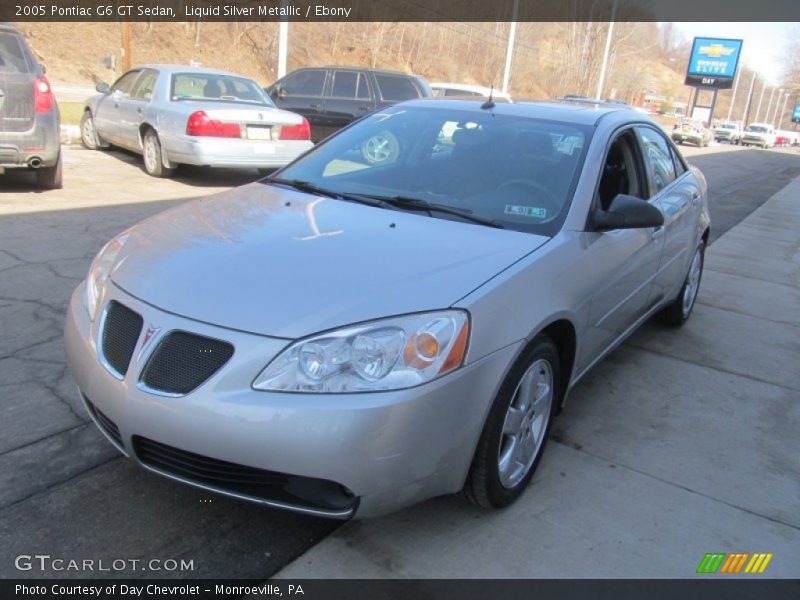 Liquid Silver Metallic / Ebony 2005 Pontiac G6 GT Sedan