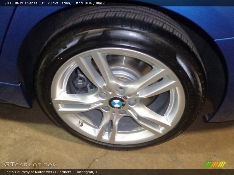 Estoril Blue / Black 2013 BMW 3 Series 335i xDrive Sedan