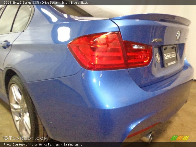 Estoril Blue / Black 2013 BMW 3 Series 335i xDrive Sedan