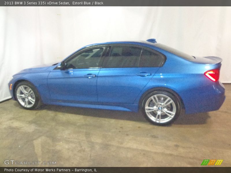 Estoril Blue / Black 2013 BMW 3 Series 335i xDrive Sedan