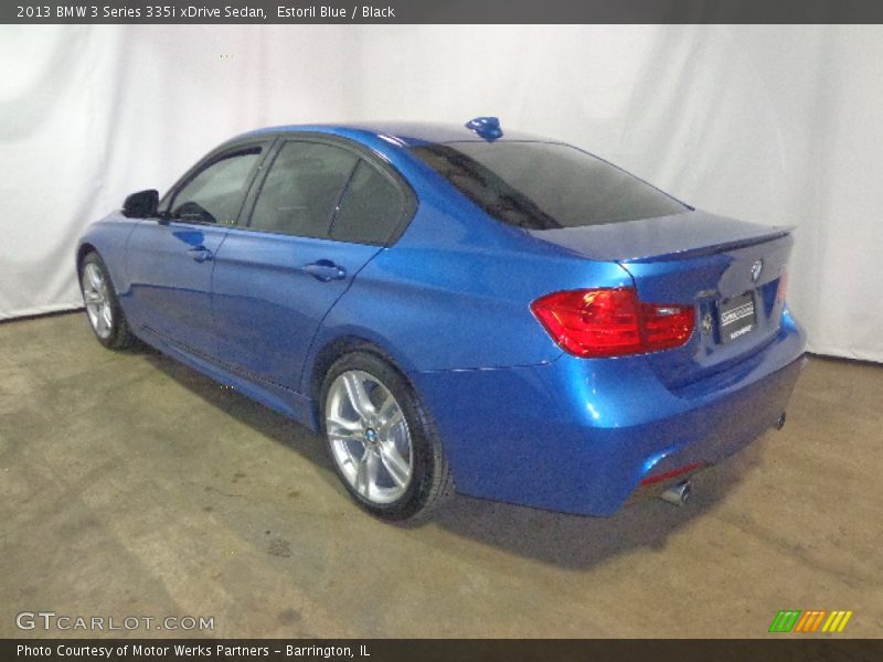 Estoril Blue / Black 2013 BMW 3 Series 335i xDrive Sedan