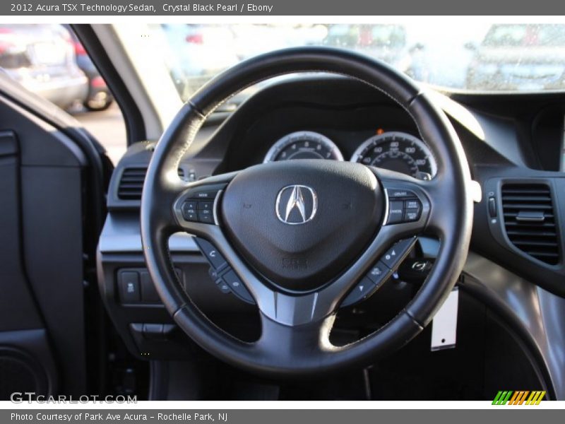 Crystal Black Pearl / Ebony 2012 Acura TSX Technology Sedan