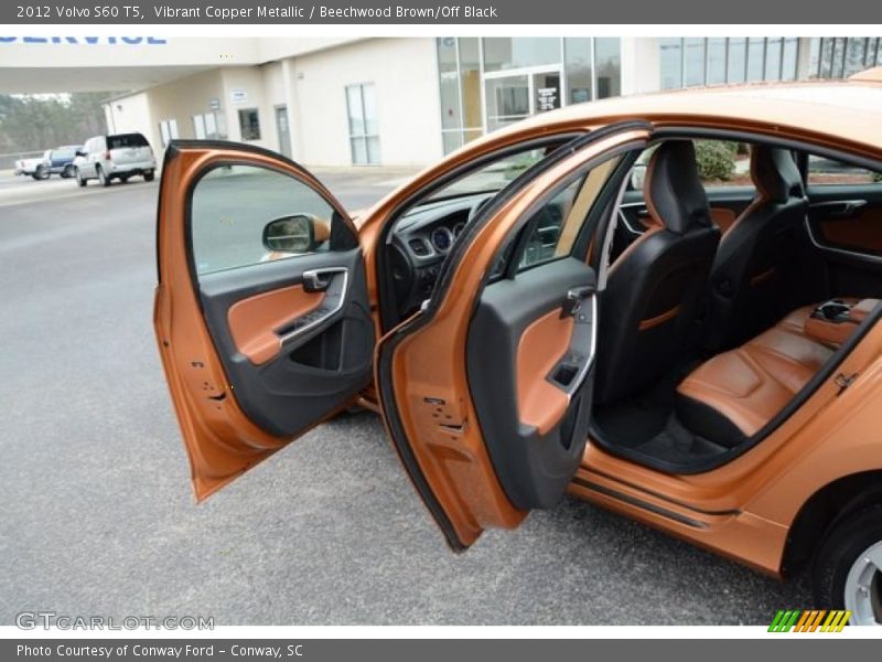 Vibrant Copper Metallic / Beechwood Brown/Off Black 2012 Volvo S60 T5