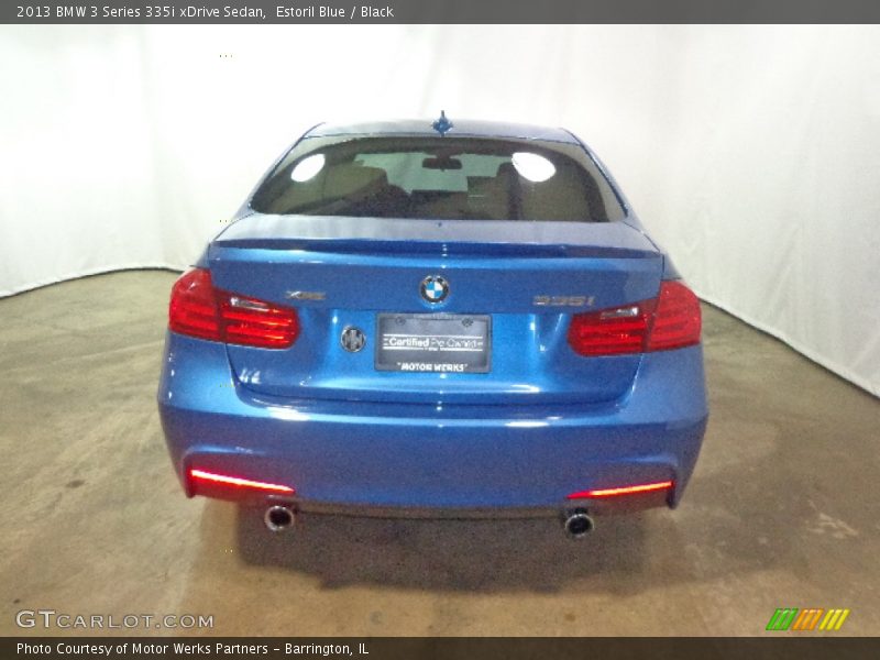 Estoril Blue / Black 2013 BMW 3 Series 335i xDrive Sedan