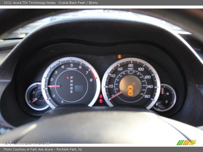 Crystal Black Pearl / Ebony 2012 Acura TSX Technology Sedan