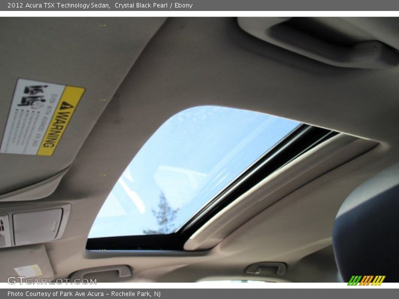 Crystal Black Pearl / Ebony 2012 Acura TSX Technology Sedan