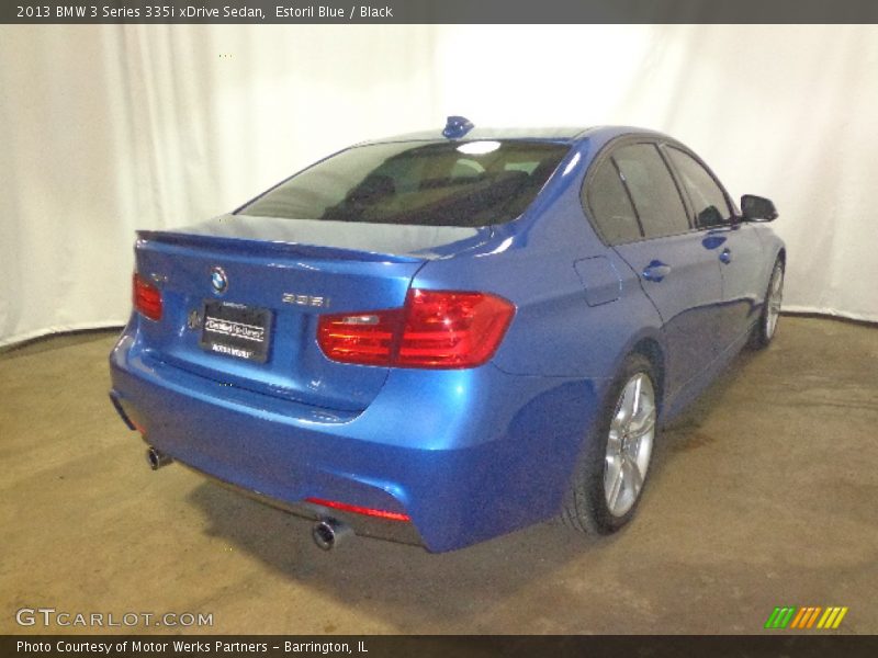 Estoril Blue / Black 2013 BMW 3 Series 335i xDrive Sedan