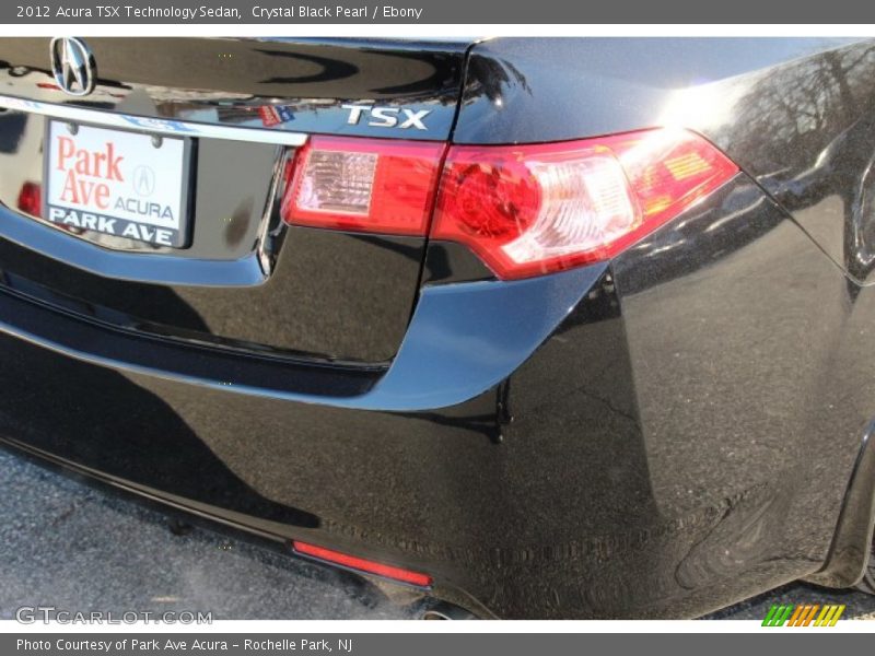 Crystal Black Pearl / Ebony 2012 Acura TSX Technology Sedan