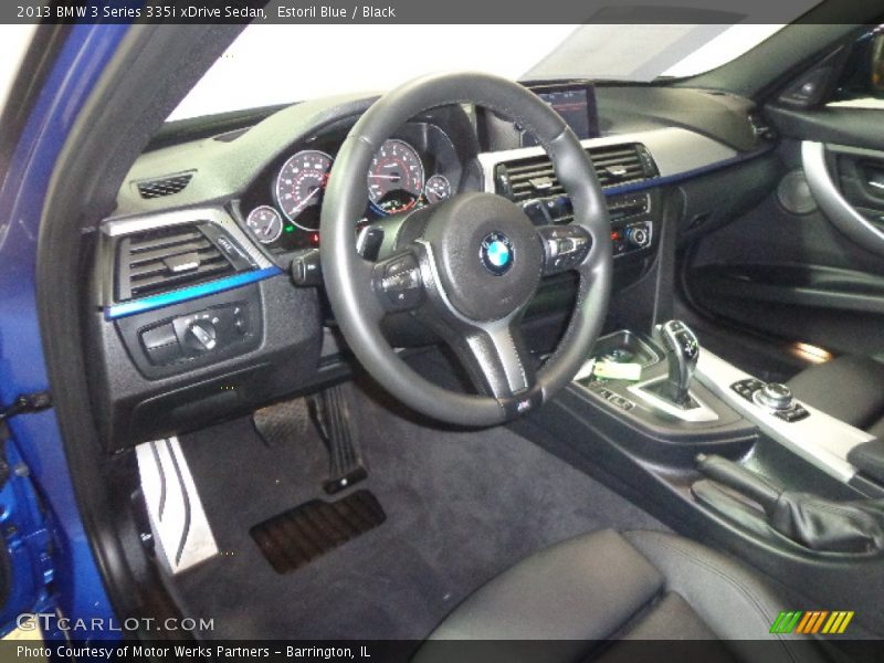 Estoril Blue / Black 2013 BMW 3 Series 335i xDrive Sedan