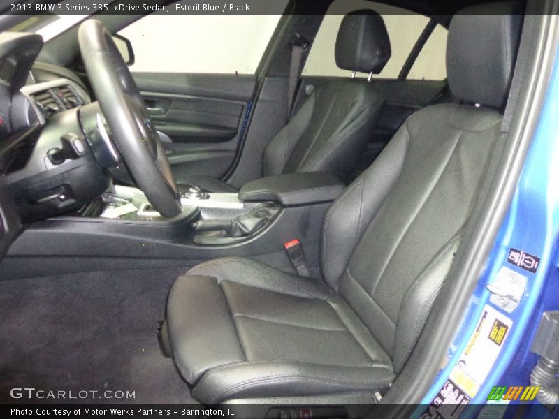 Estoril Blue / Black 2013 BMW 3 Series 335i xDrive Sedan