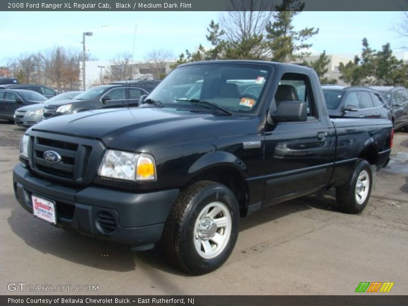 Black / Medium Dark Flint 2008 Ford Ranger XL Regular Cab