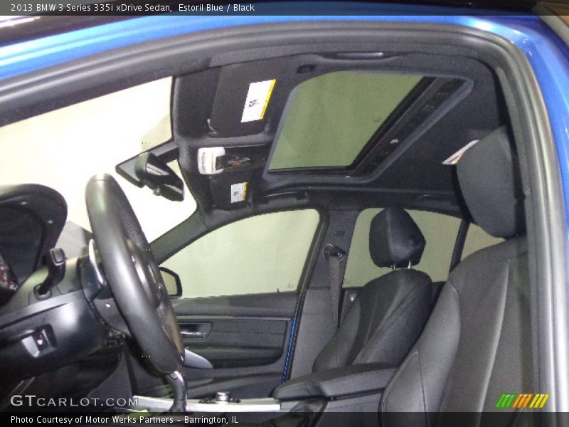Estoril Blue / Black 2013 BMW 3 Series 335i xDrive Sedan