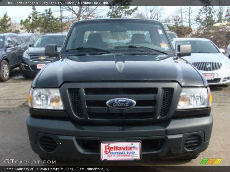 Black / Medium Dark Flint 2008 Ford Ranger XL Regular Cab