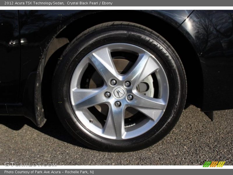 Crystal Black Pearl / Ebony 2012 Acura TSX Technology Sedan