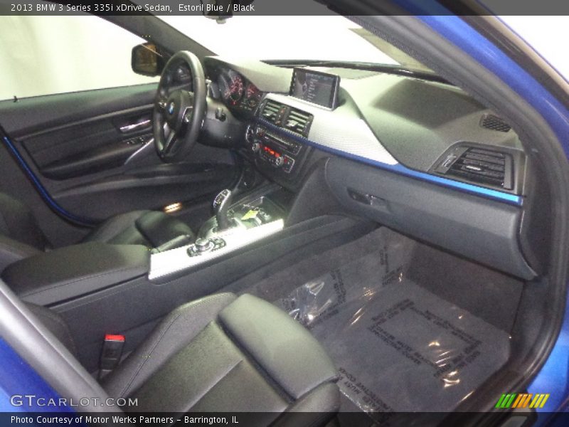 Estoril Blue / Black 2013 BMW 3 Series 335i xDrive Sedan