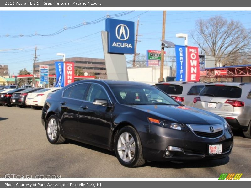 Graphite Luster Metallic / Ebony 2012 Acura TL 3.5