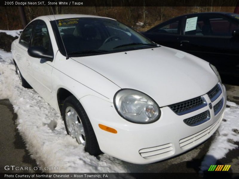 Stone White / Taupe 2005 Dodge Neon SXT