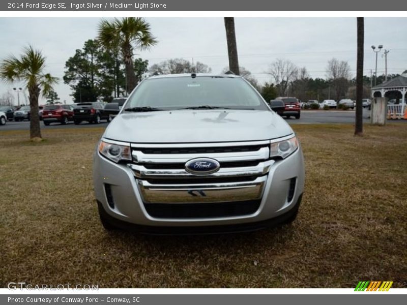 Ingot Silver / Medium Light Stone 2014 Ford Edge SE