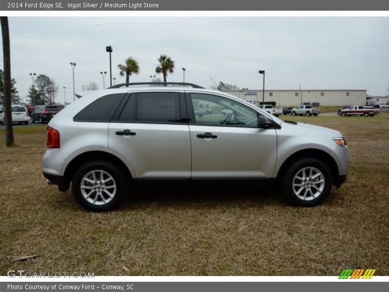 Ingot Silver / Medium Light Stone 2014 Ford Edge SE