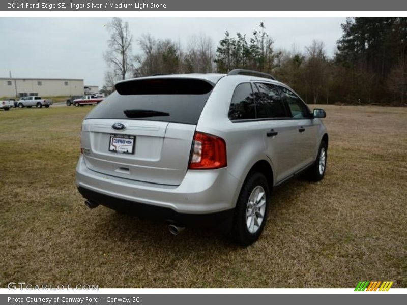 Ingot Silver / Medium Light Stone 2014 Ford Edge SE