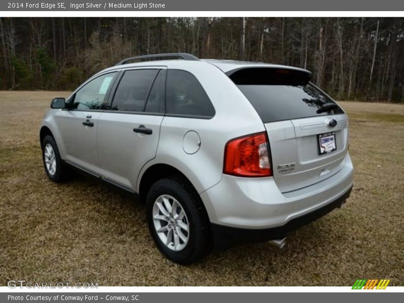 Ingot Silver / Medium Light Stone 2014 Ford Edge SE