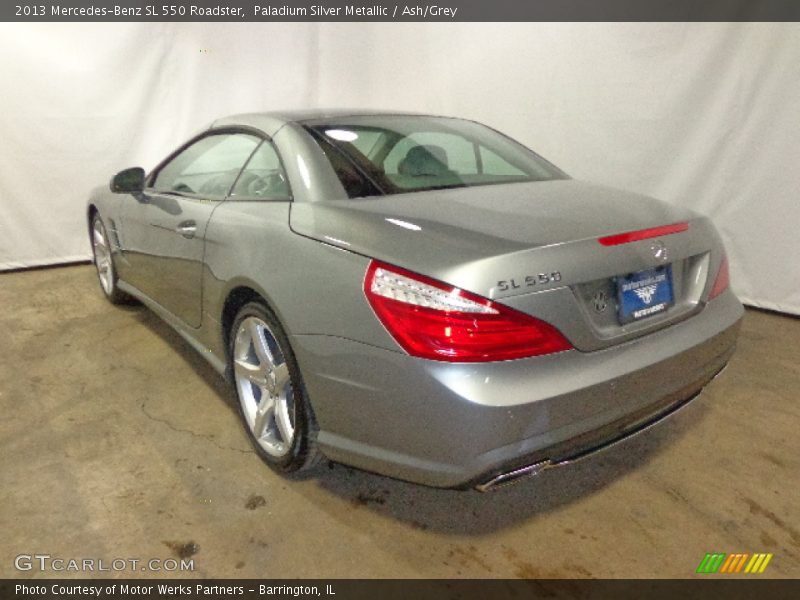 Paladium Silver Metallic / Ash/Grey 2013 Mercedes-Benz SL 550 Roadster