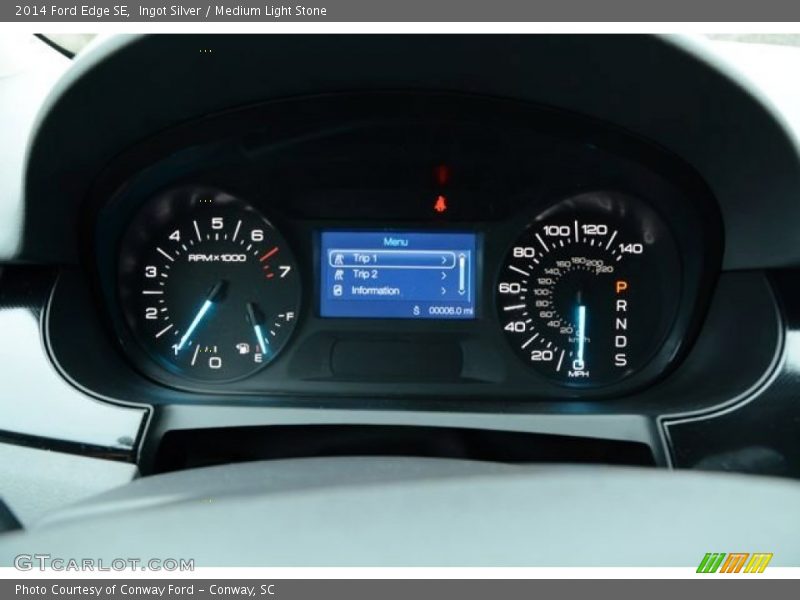 Ingot Silver / Medium Light Stone 2014 Ford Edge SE