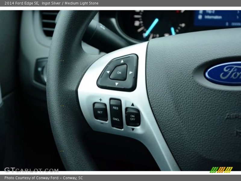 Ingot Silver / Medium Light Stone 2014 Ford Edge SE