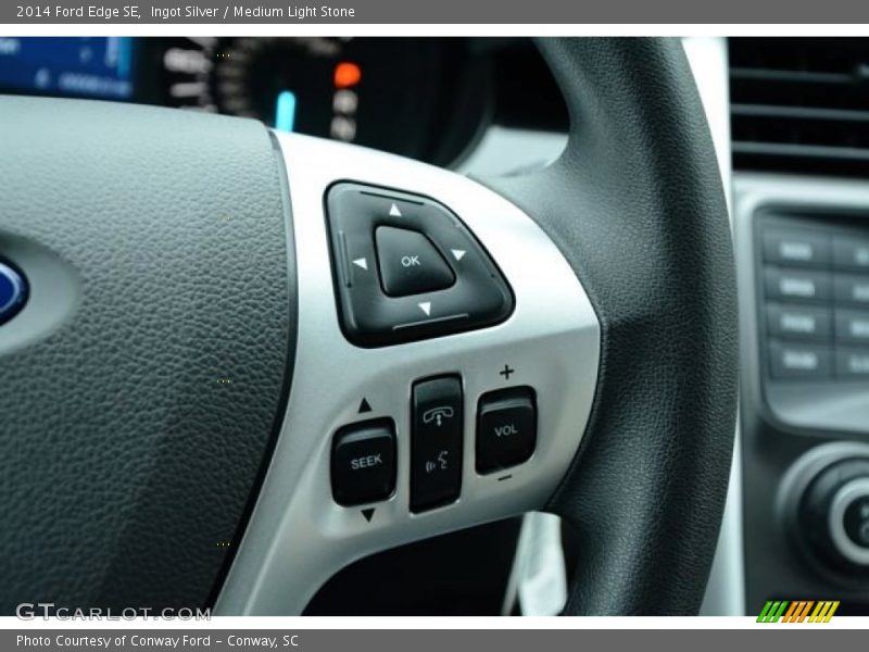 Ingot Silver / Medium Light Stone 2014 Ford Edge SE