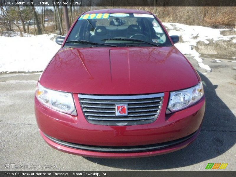 Berry Red / Gray 2007 Saturn ION 2 Sedan