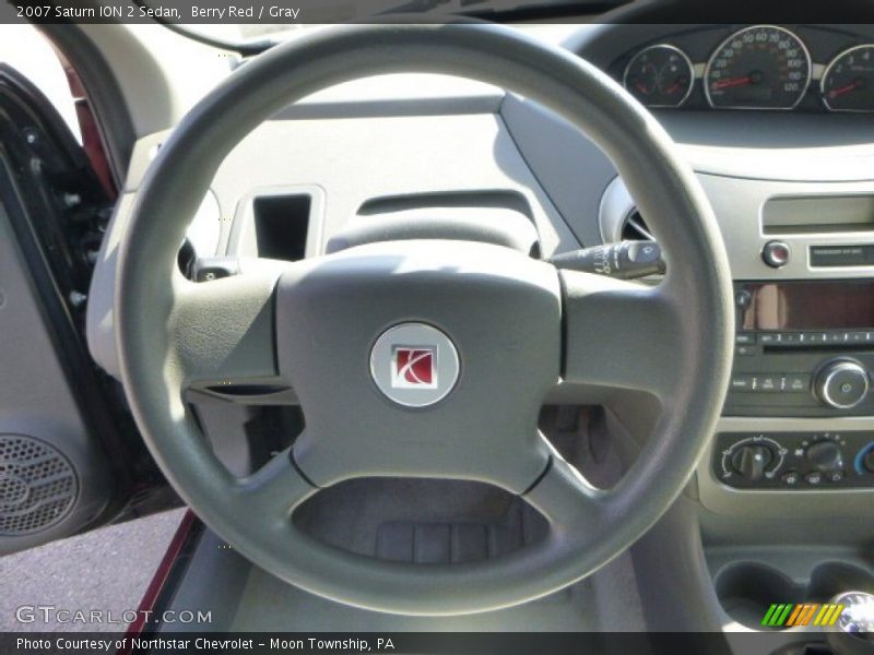 Berry Red / Gray 2007 Saturn ION 2 Sedan