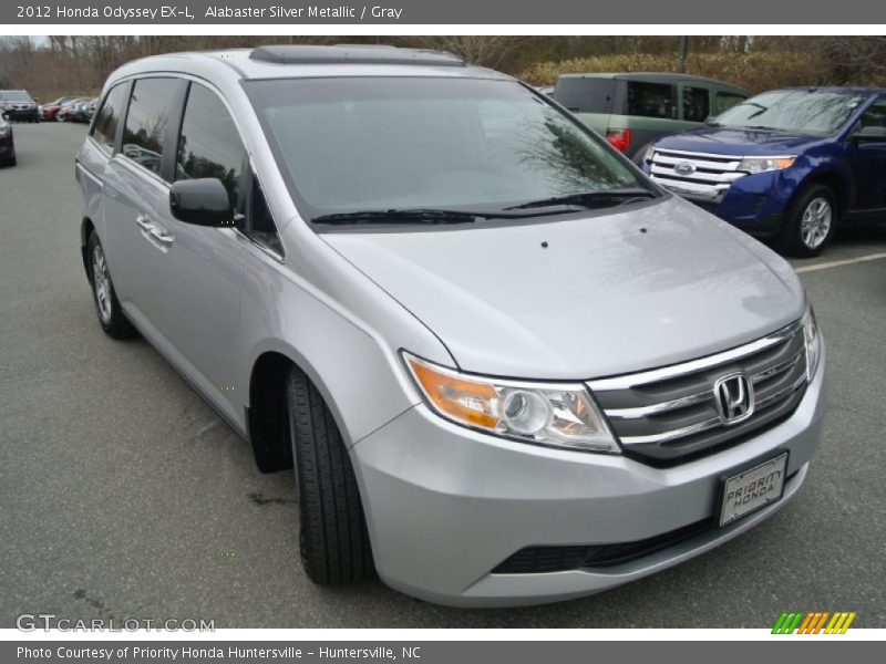 Alabaster Silver Metallic / Gray 2012 Honda Odyssey EX-L