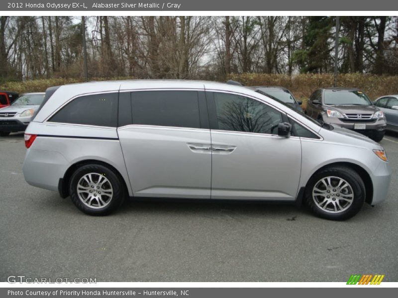 Alabaster Silver Metallic / Gray 2012 Honda Odyssey EX-L