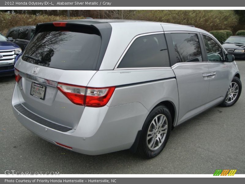 Alabaster Silver Metallic / Gray 2012 Honda Odyssey EX-L