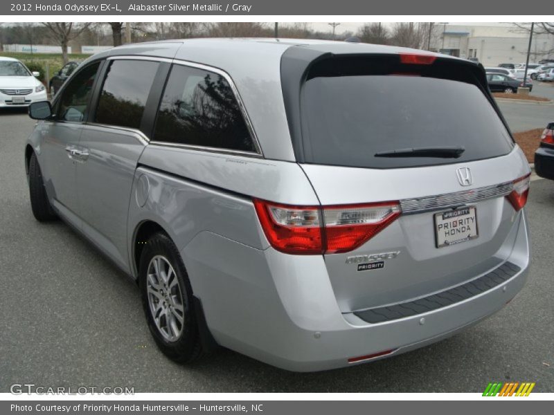 Alabaster Silver Metallic / Gray 2012 Honda Odyssey EX-L