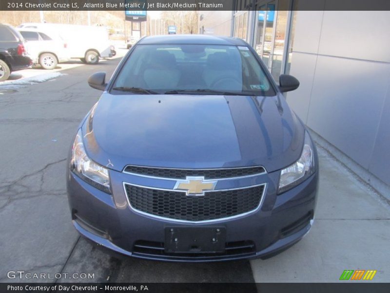 Atlantis Blue Metallic / Jet Black/Medium Titanium 2014 Chevrolet Cruze LS