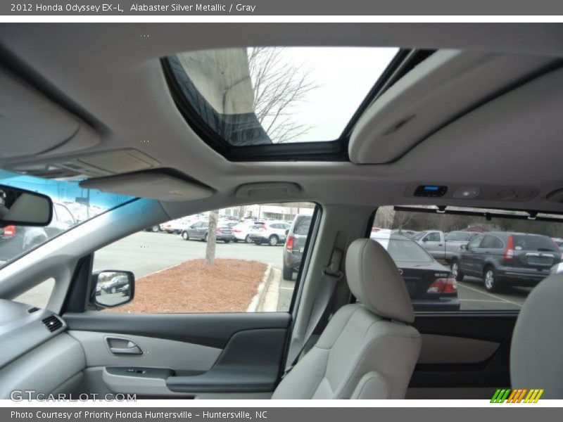 Alabaster Silver Metallic / Gray 2012 Honda Odyssey EX-L