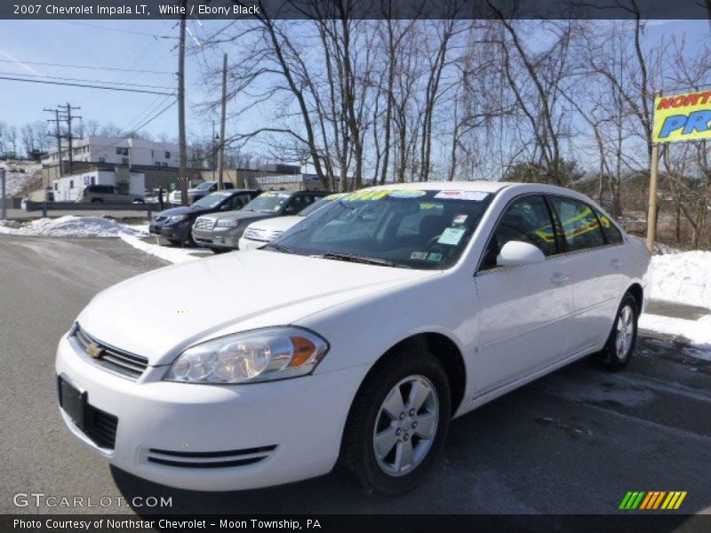 White / Ebony Black 2007 Chevrolet Impala LT