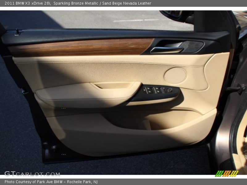 Sparkling Bronze Metallic / Sand Beige Nevada Leather 2011 BMW X3 xDrive 28i