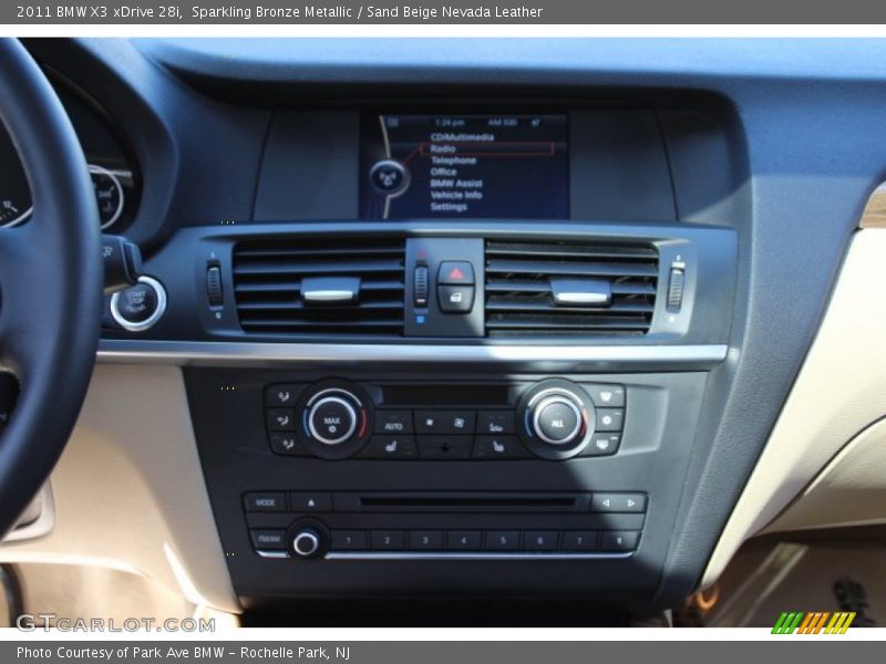 Sparkling Bronze Metallic / Sand Beige Nevada Leather 2011 BMW X3 xDrive 28i
