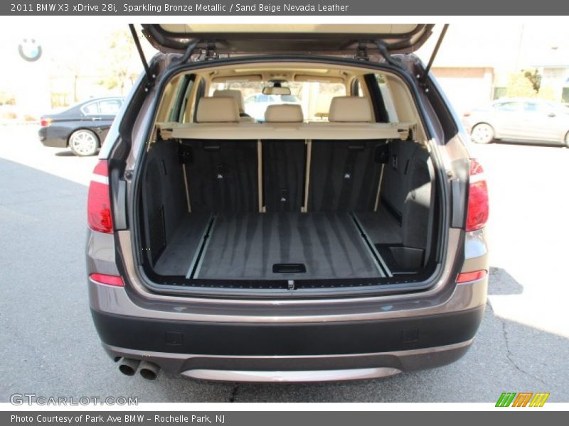 Sparkling Bronze Metallic / Sand Beige Nevada Leather 2011 BMW X3 xDrive 28i