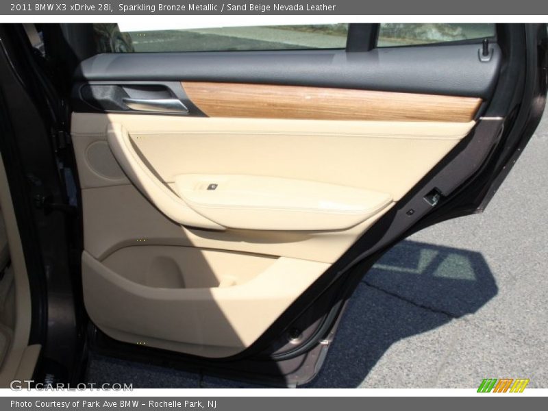 Sparkling Bronze Metallic / Sand Beige Nevada Leather 2011 BMW X3 xDrive 28i