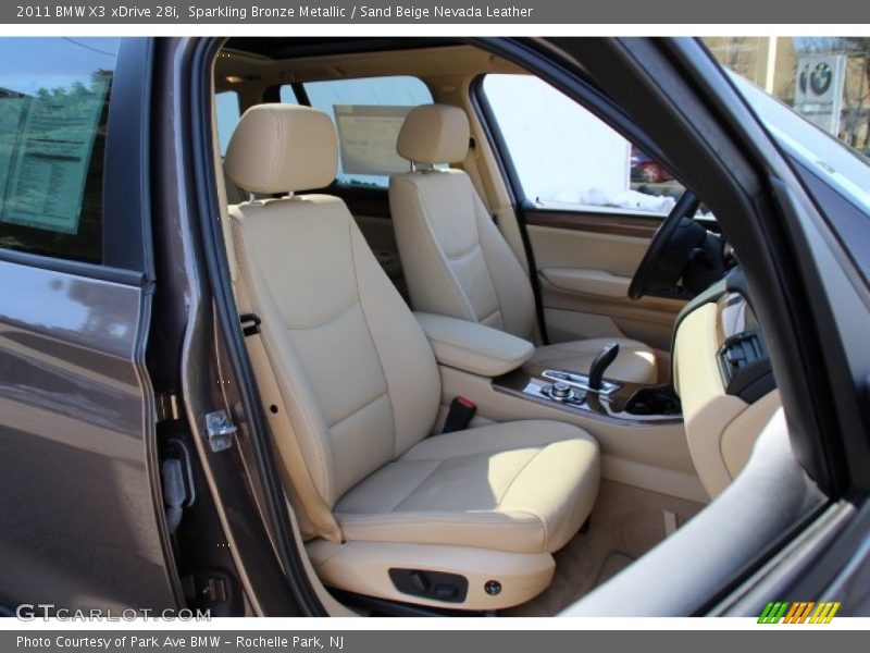 Sparkling Bronze Metallic / Sand Beige Nevada Leather 2011 BMW X3 xDrive 28i